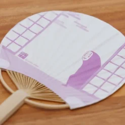 Accessoires|Maison Ghibli Éventail Bambou & Enveloppe No Face avec Fleur - Le Voyage de Chihiro